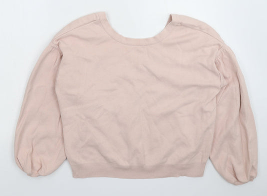 Topshop Womens Pink  Knit Pullover Jumper Size 10