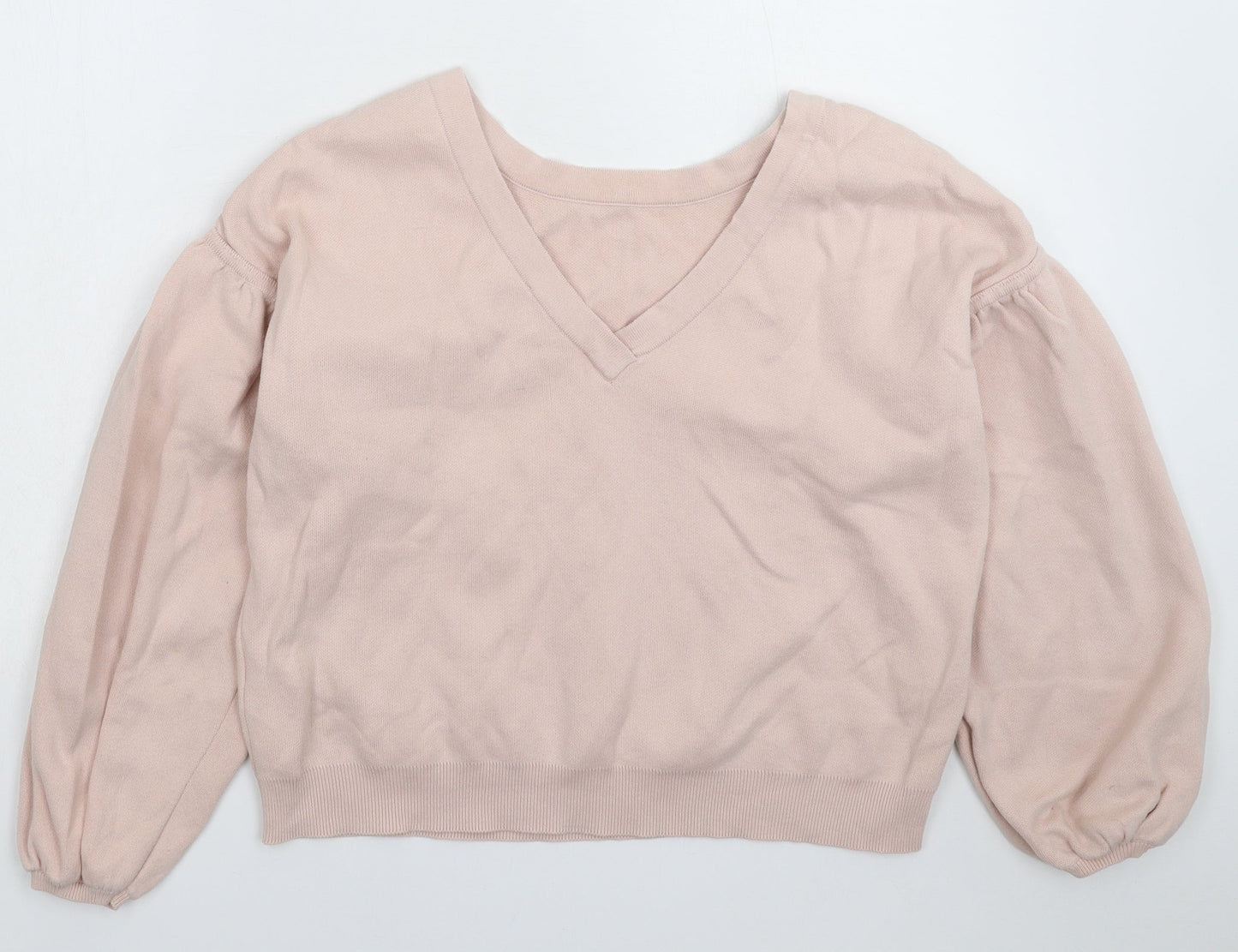 Topshop Womens Pink  Knit Pullover Jumper Size 10