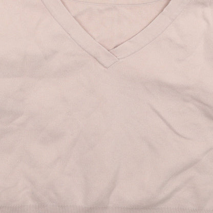 Topshop Womens Pink  Knit Pullover Jumper Size 10