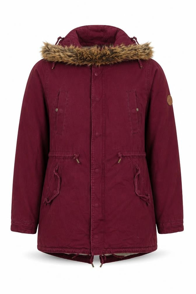 Native Youth Womens Purple   Parka Coat Size L