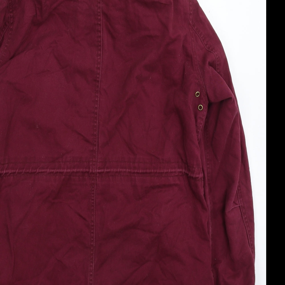 Native Youth Womens Purple   Parka Coat Size L