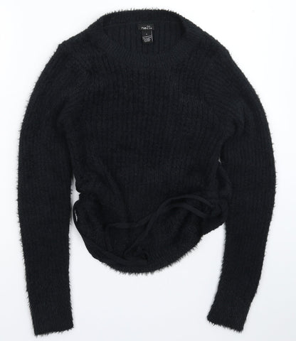 rue21 Womens Black  Knit Pullover Jumper Size S