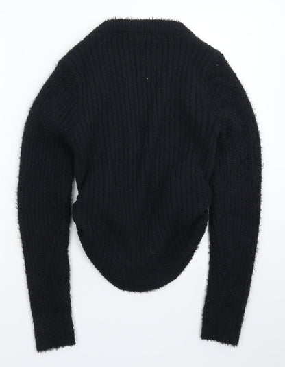 rue21 Womens Black  Knit Pullover Jumper Size S
