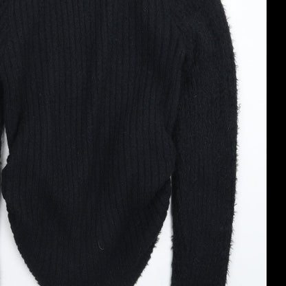 rue21 Womens Black  Knit Pullover Jumper Size S