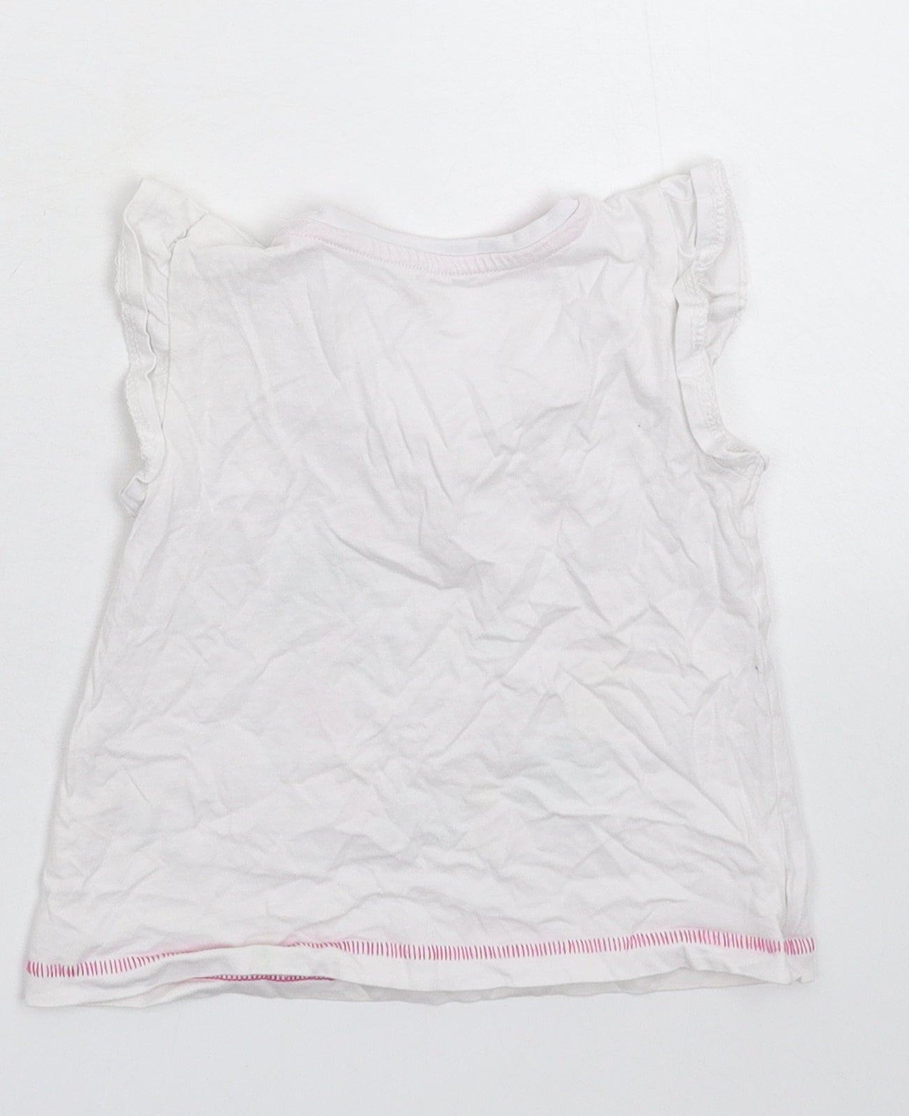 Matalan Girls White   Basic T-Shirt Size 18-24 Months