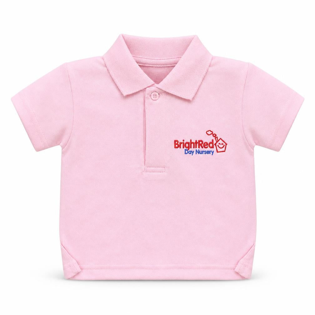 Larkwood Girls Orange   Pullover Polo Size 9-12 Months