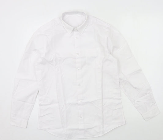George Boys White   Basic Button-Up Size 13-14 Years
