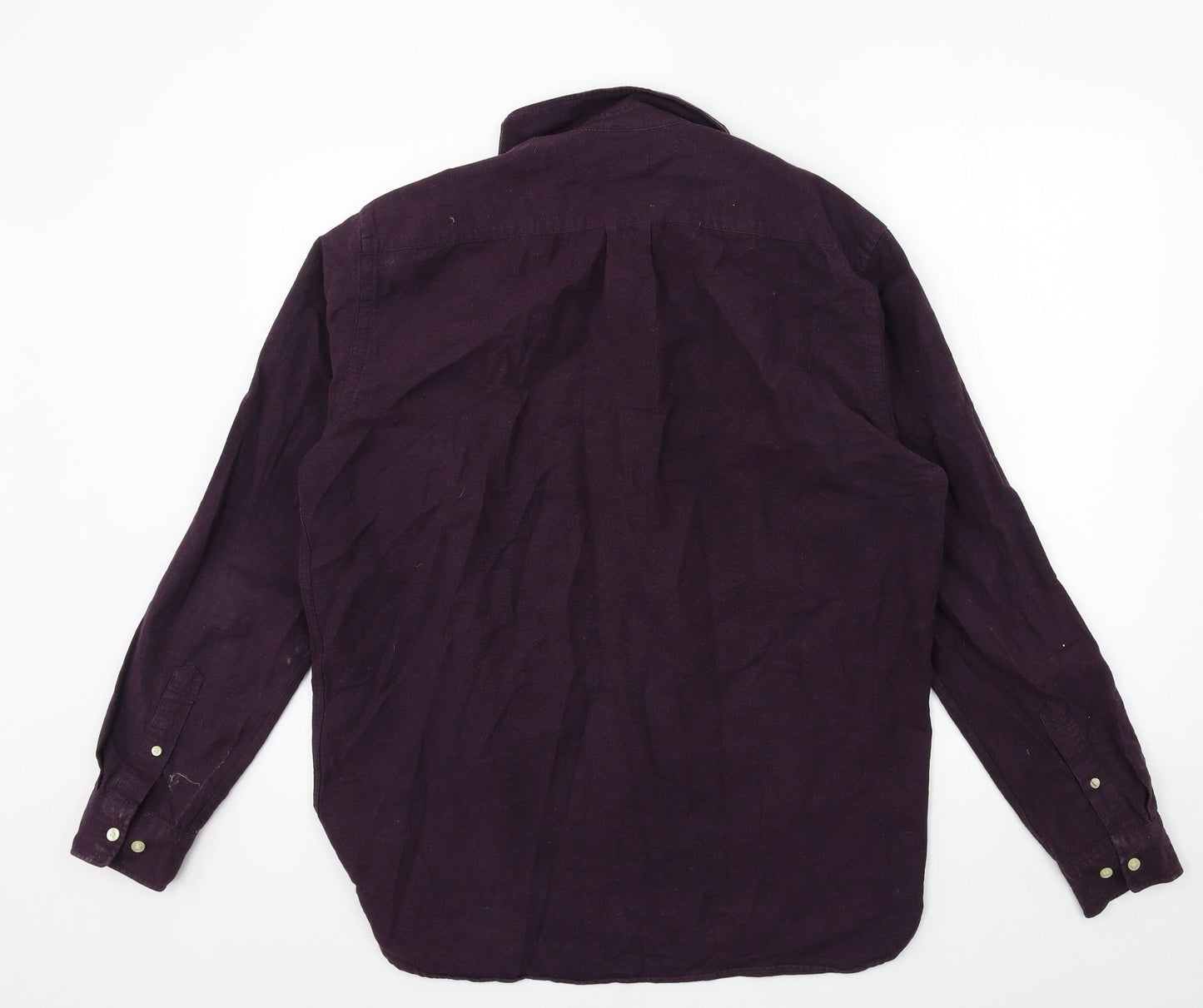H&M Mens Purple    Button-Up Size M