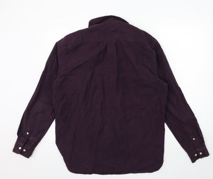 H&M Mens Purple    Button-Up Size M