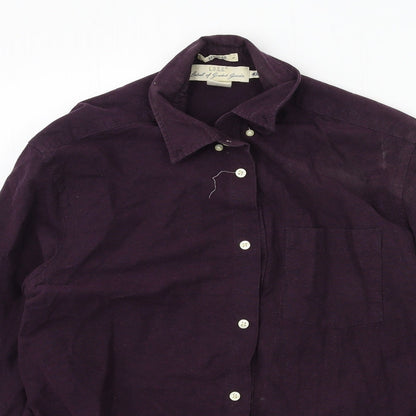 H&M Mens Purple    Button-Up Size M