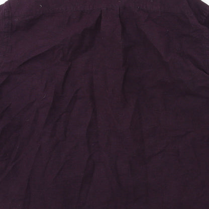 H&M Mens Purple    Button-Up Size M