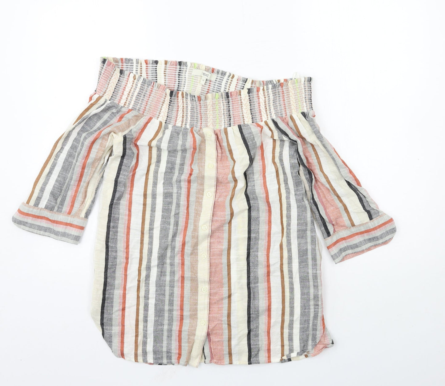 NEXT Womens Multicoloured Striped  Basic Blouse Size 12