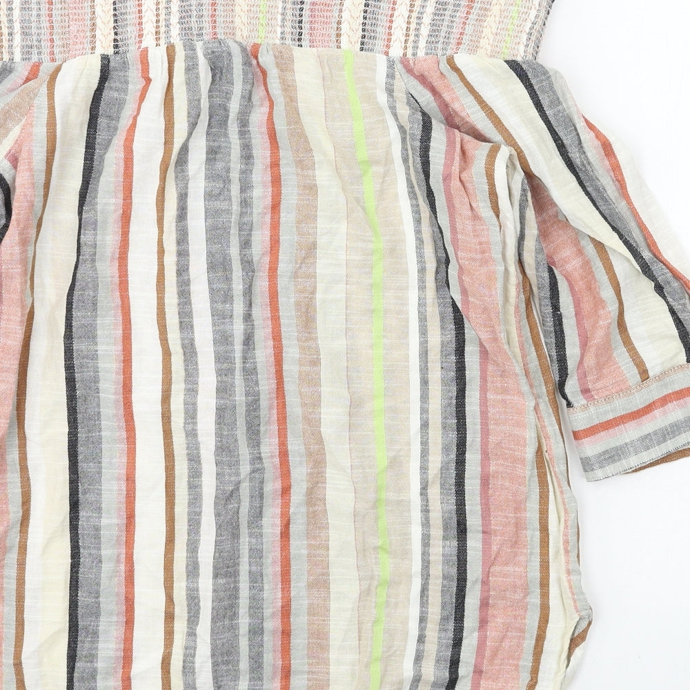 NEXT Womens Multicoloured Striped  Basic Blouse Size 12