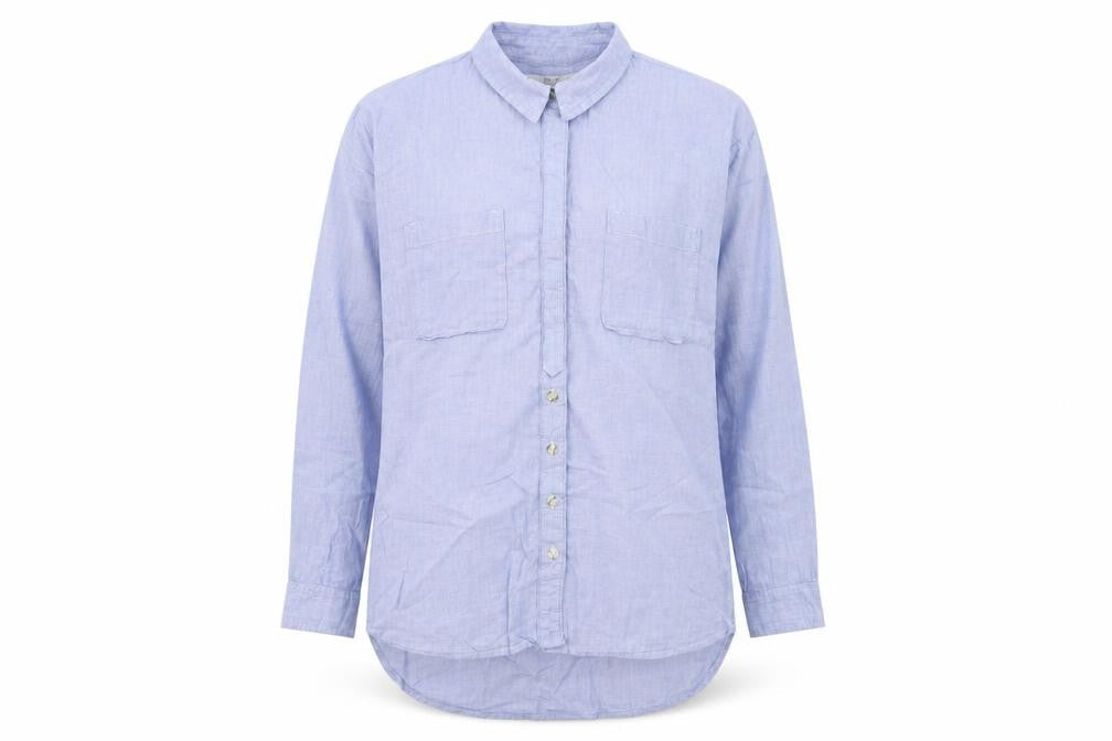 NEXT Womens Blue   Basic Button-Up Size 8