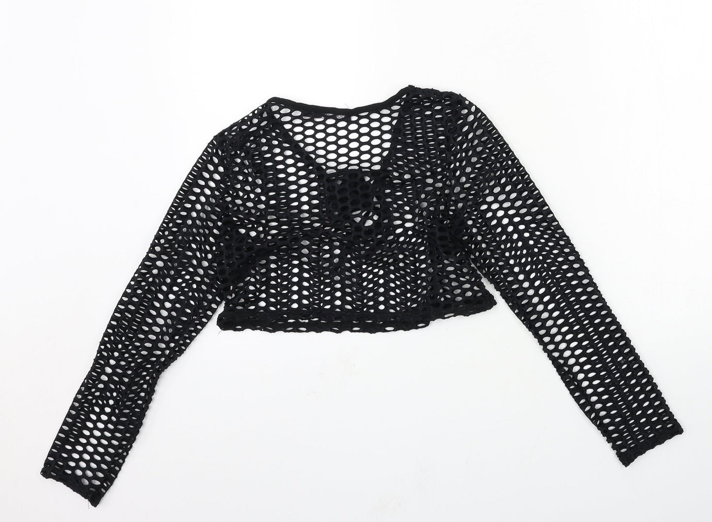 Boohoo Womens Black   Basic T-Shirt Size 10