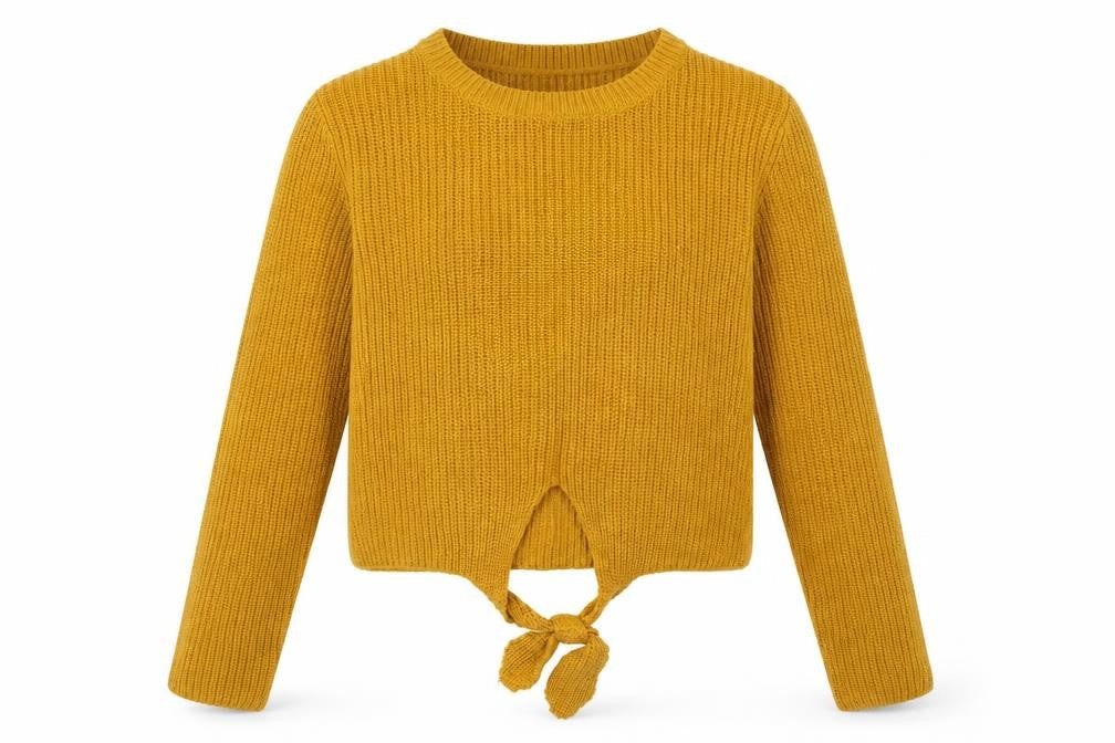 Select Womens Yellow  Knit Pullover Jumper Size 14