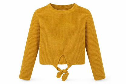 Select Womens Yellow  Knit Pullover Jumper Size 14