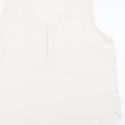Papaya Womens White   Basic Blouse Size 14