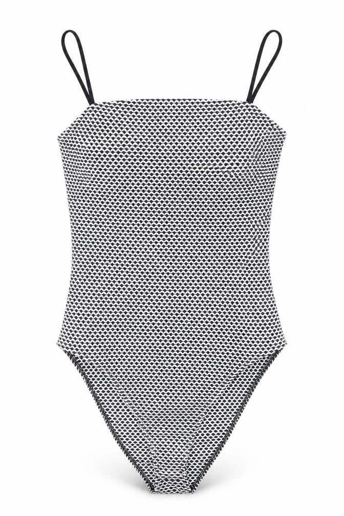 Miss Selfridge Womens Multicoloured Geometric  Bodysuit One-Piece Size 14