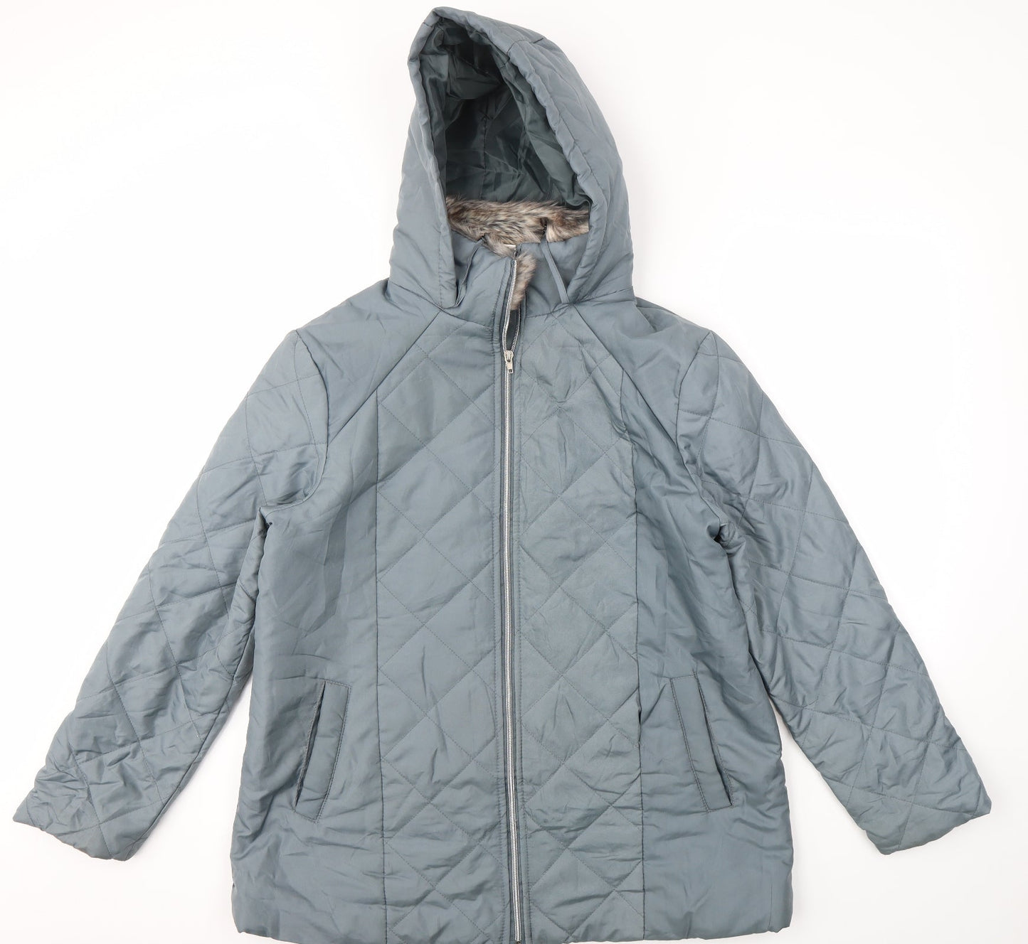 Preworn Womens Blue   Jacket Coat Size M