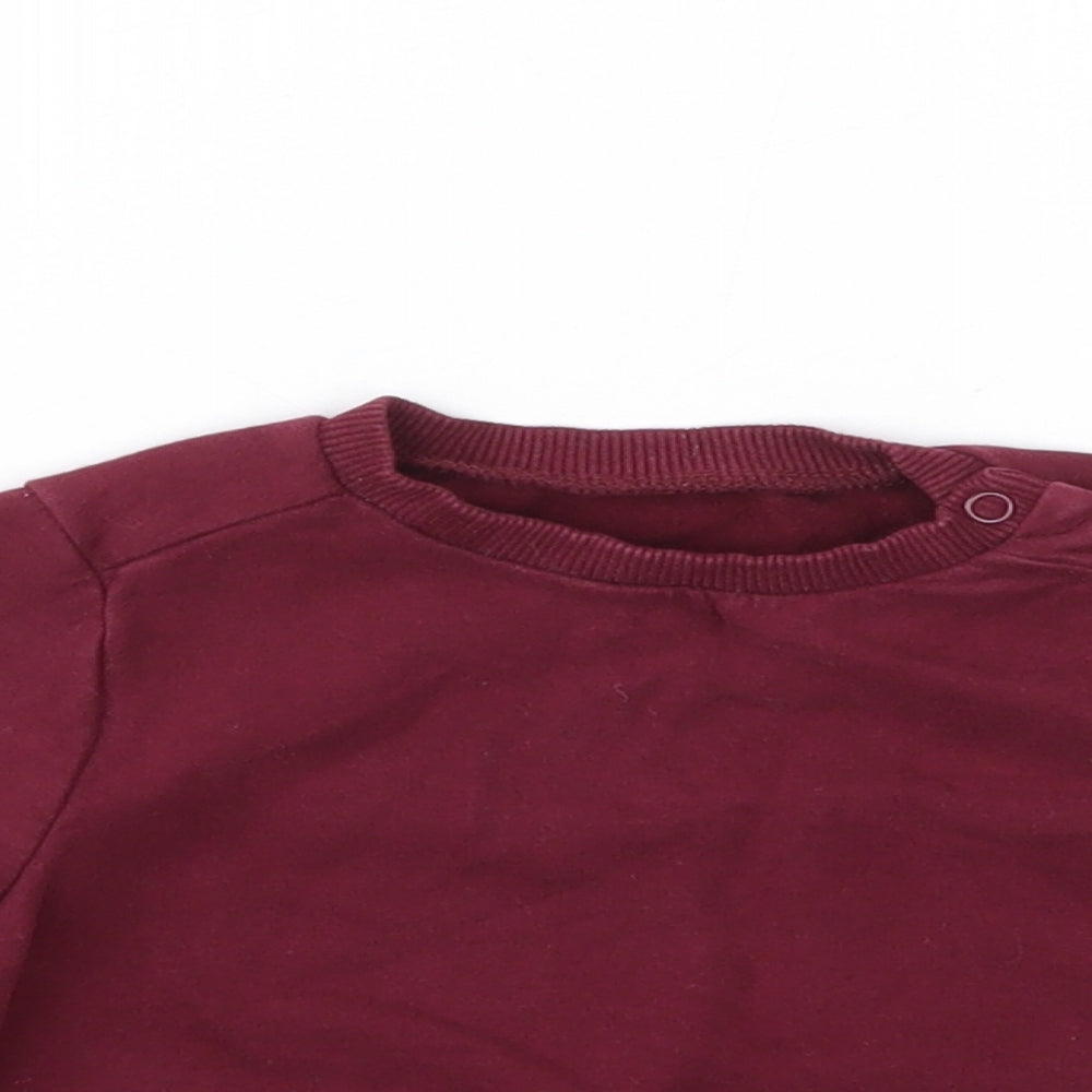 M Baby Red   Pullover Jumper Size 6-9 Months