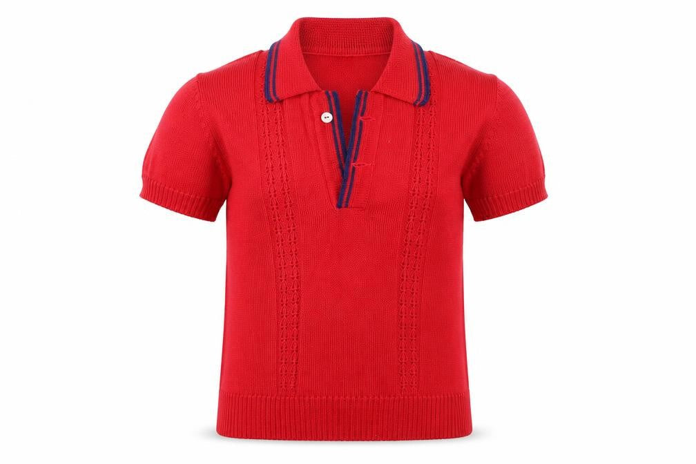 PREWORN  Boys Red   Basic T-Shirt Size 4 Years