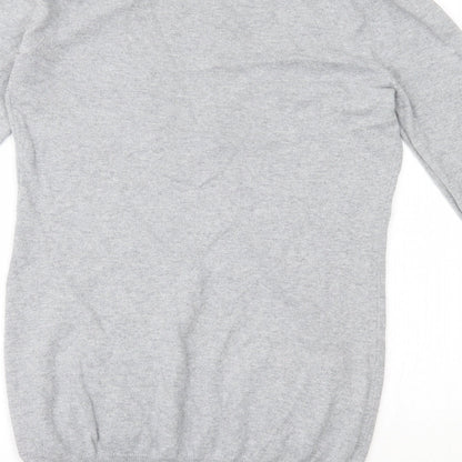 INTERNACIONALE  Womens Grey Geometric  Pullover Jumper Size 12