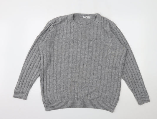 Preloved BELLISMIMO  Mens Grey   Pullover Sweatshirt Size XL - Front