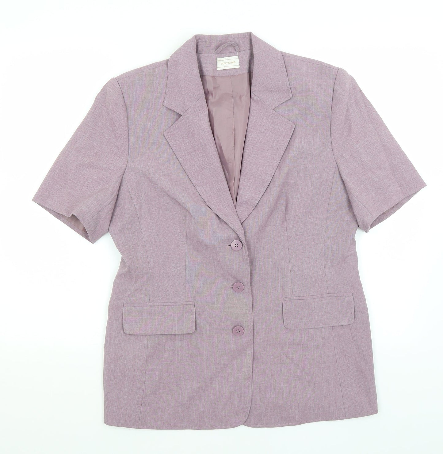 Portafina Womens Purple   Jacket Blazer Size 14