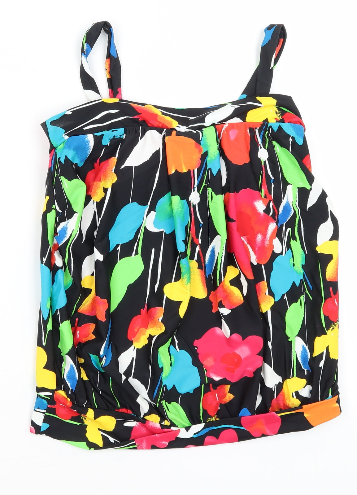 M&Co Womens Black   Basic Tank Size 8