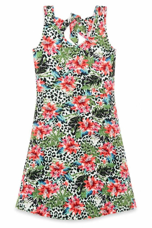 George Womens Green Animal Print  T-Shirt Dress  Size XS