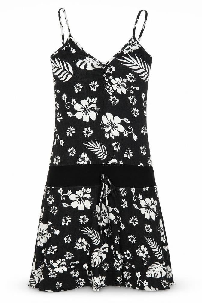 Multiply Womens Black Floral  Mini  Size 10