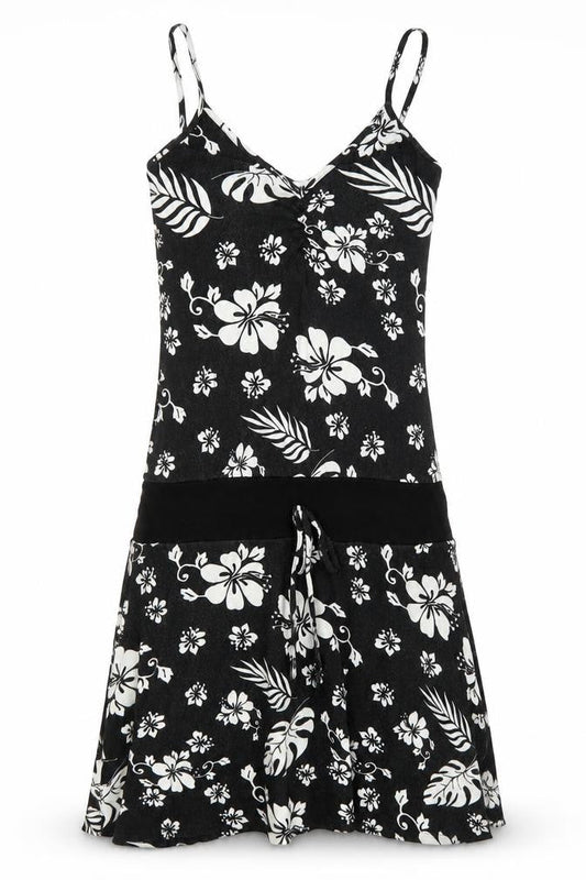 Multiply Womens Black Floral  Mini  Size 10