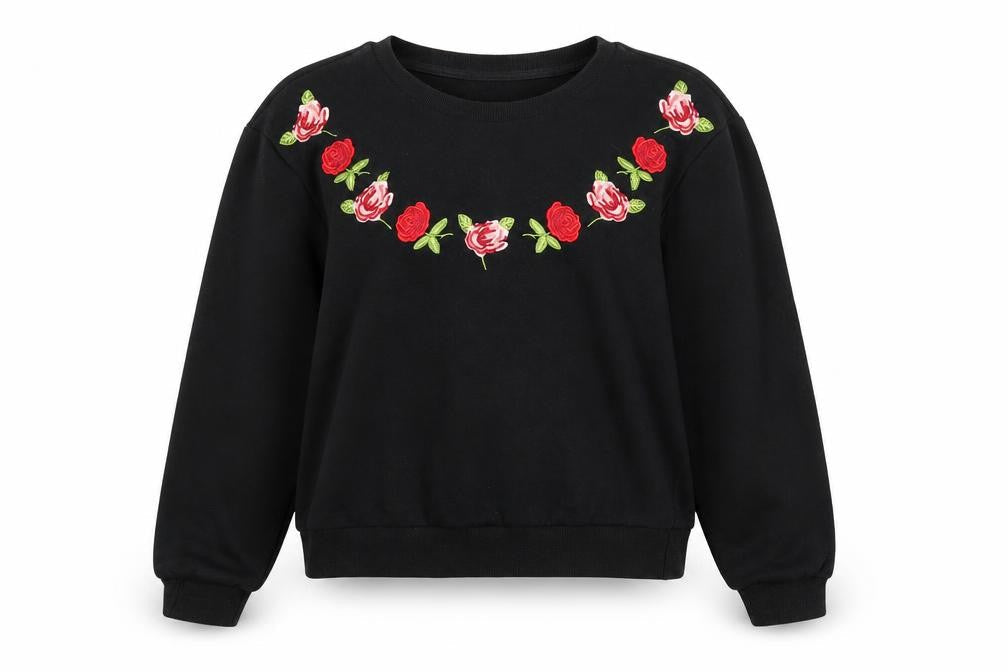 Daphnea Womens Black   Pullover Jumper Size S