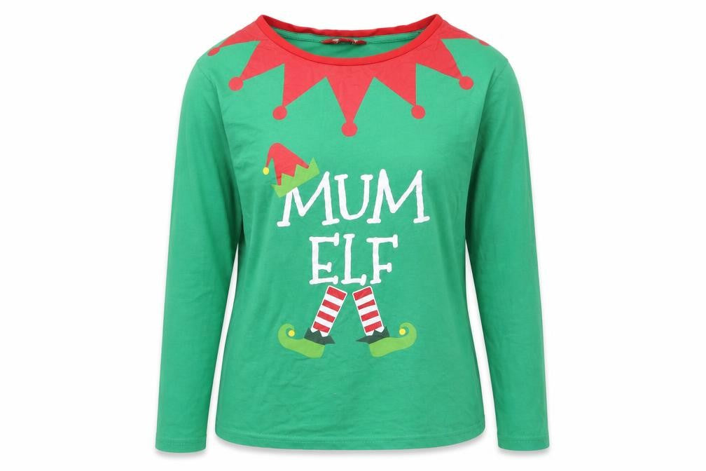 Made By Elves Womens Green   Basic T-Shirt Size 12  - Mum Elf