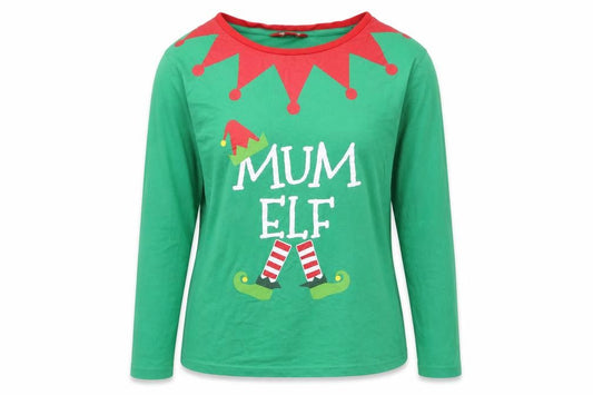 Made By Elves Womens Green   Basic T-Shirt Size 12  - Mum Elf