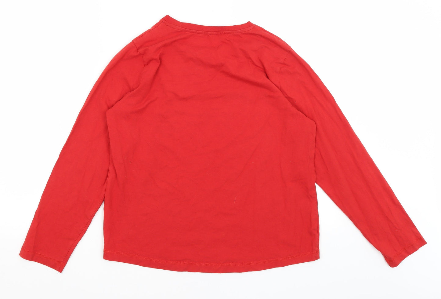 George Womens Red   Basic T-Shirt Size 12  - Christmas Crew 2019