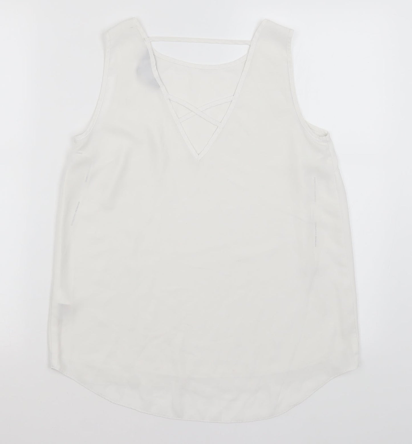 Dorothy Perkins Womens White   Basic Tank Size 8