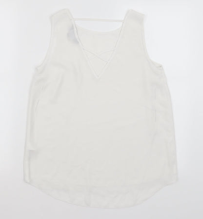 Dorothy Perkins Womens White   Basic Tank Size 8
