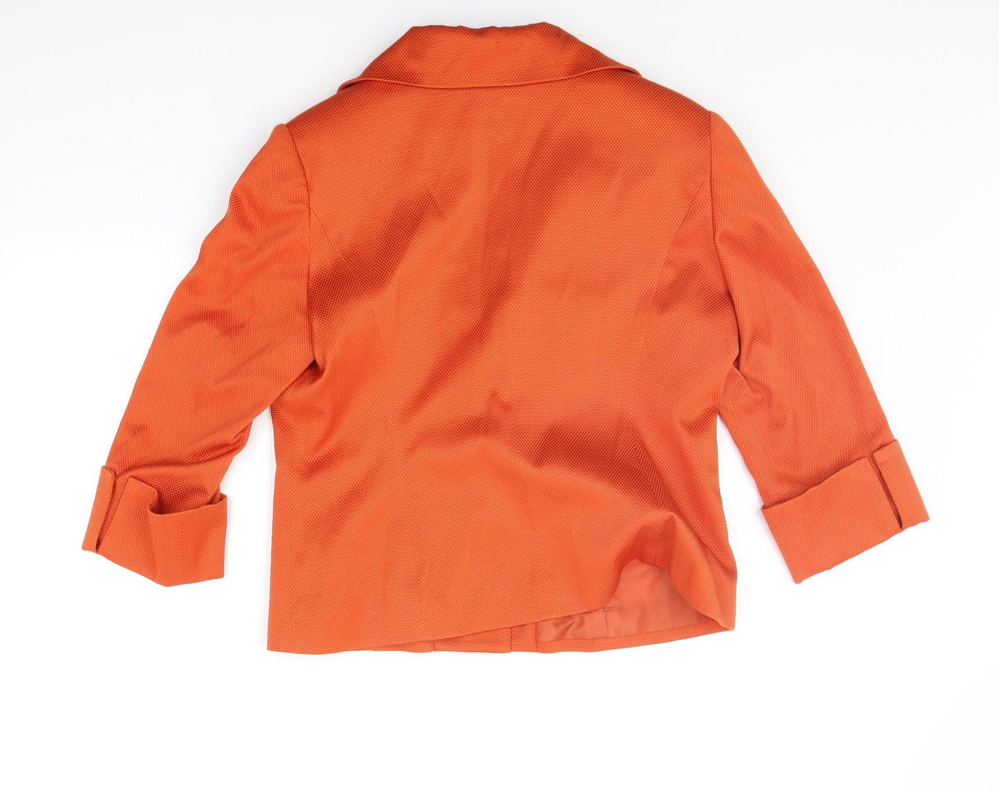 Monacco Womens Orange   Jacket Blazer Size 14