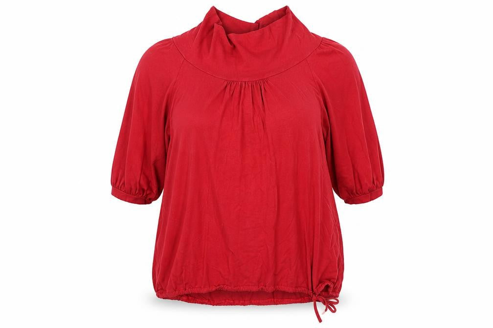 Jacqueline Riu Womens Red   Basic T-Shirt Size M