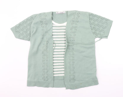 Pure & natural Womens Green   Pullover Jumper Size M