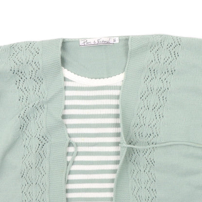 Pure & natural Womens Green   Pullover Jumper Size M