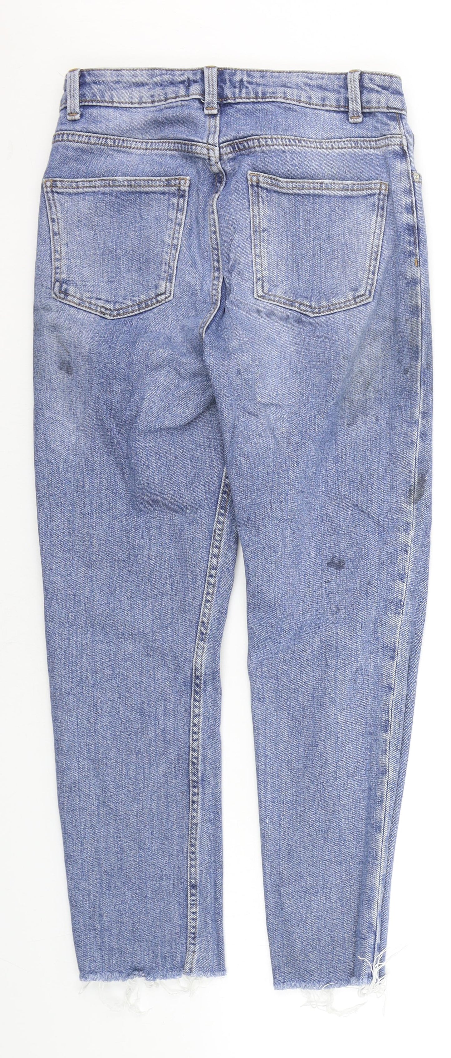 Denim & Co. Womens Blue   Straight Jeans Size 8 L23 in
