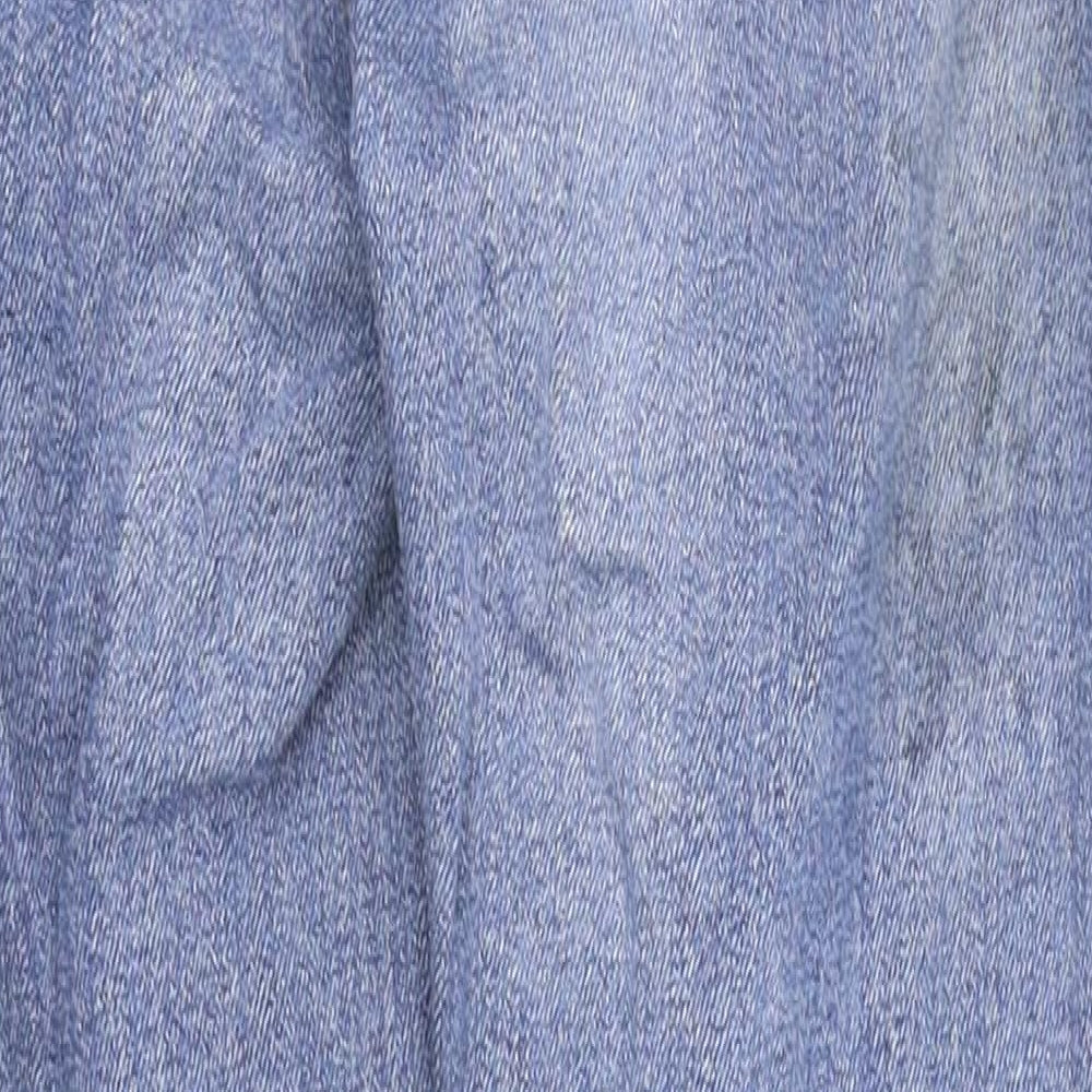 Denim & Co. Womens Blue   Straight Jeans Size 8 L23 in
