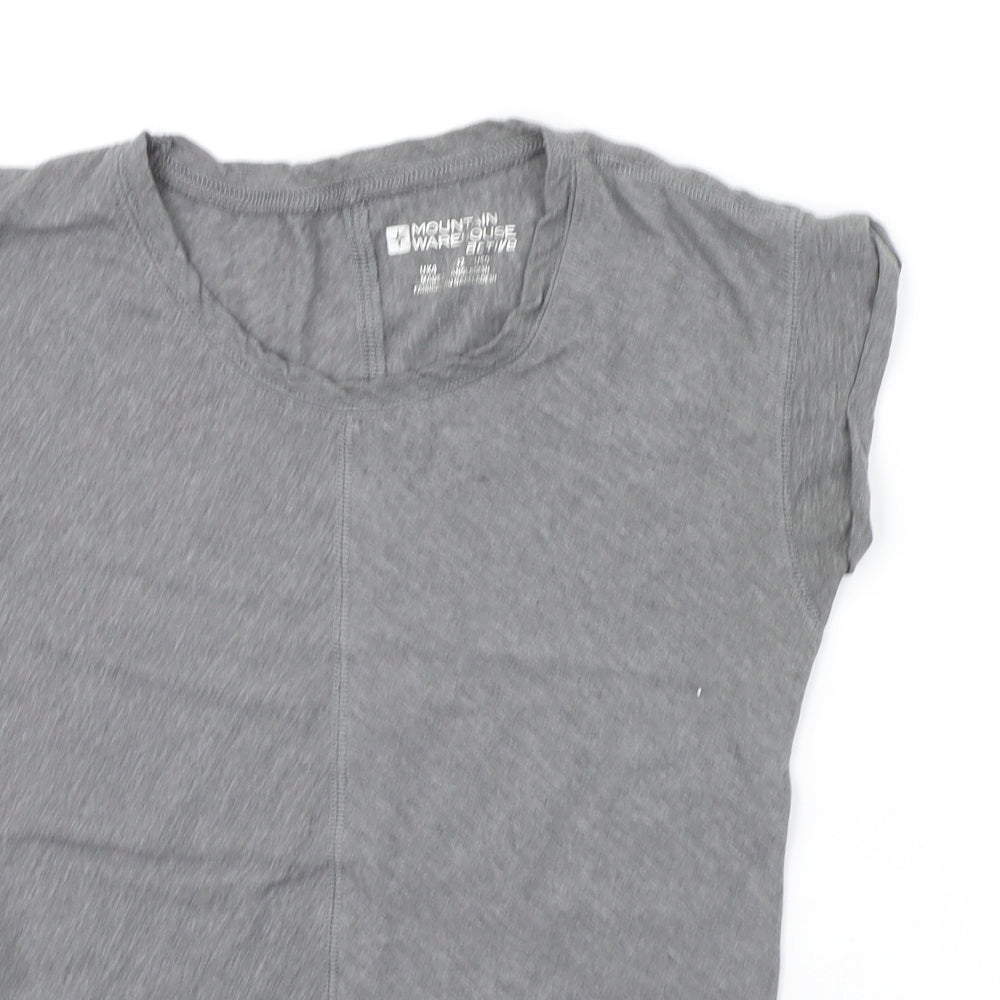 moutain warehouse Womens Grey   Basic T-Shirt Size 4