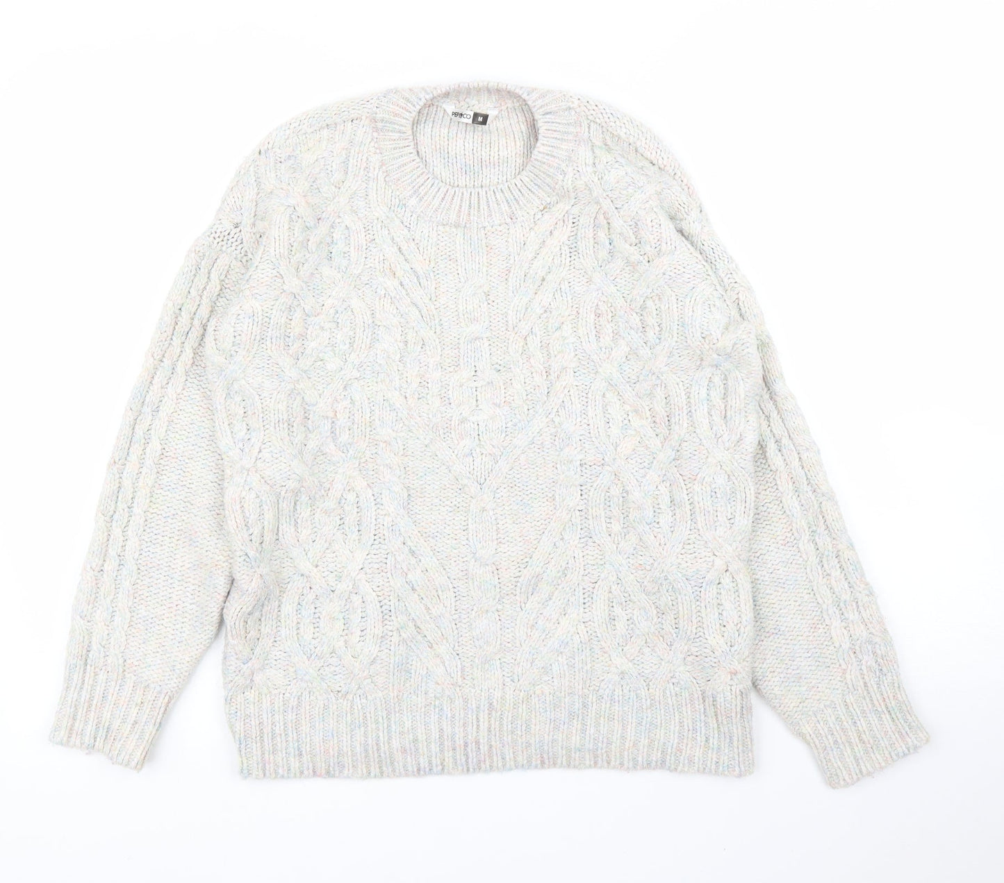 Pep&Co Womens Grey   Pullover Jumper Size M