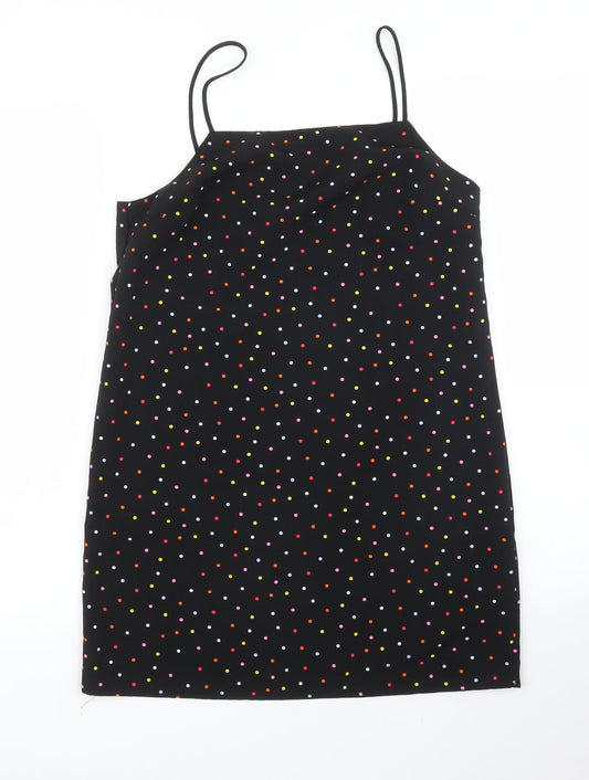 Topshop Womens Black Polka Dot  Camisole Blouse Size 6