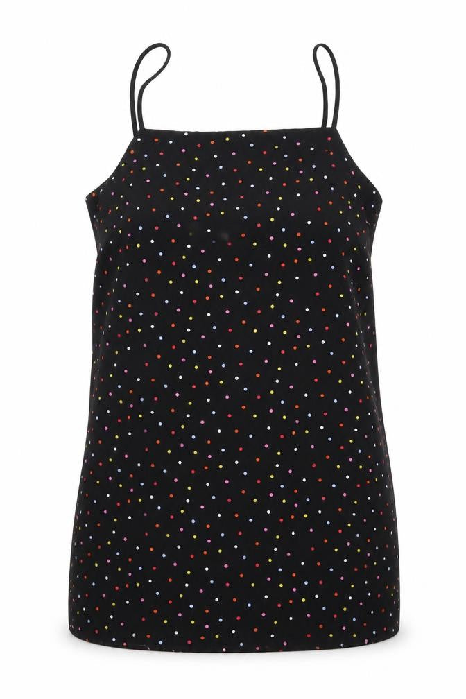 Topshop Womens Black Polka Dot  Camisole Blouse Size 6
