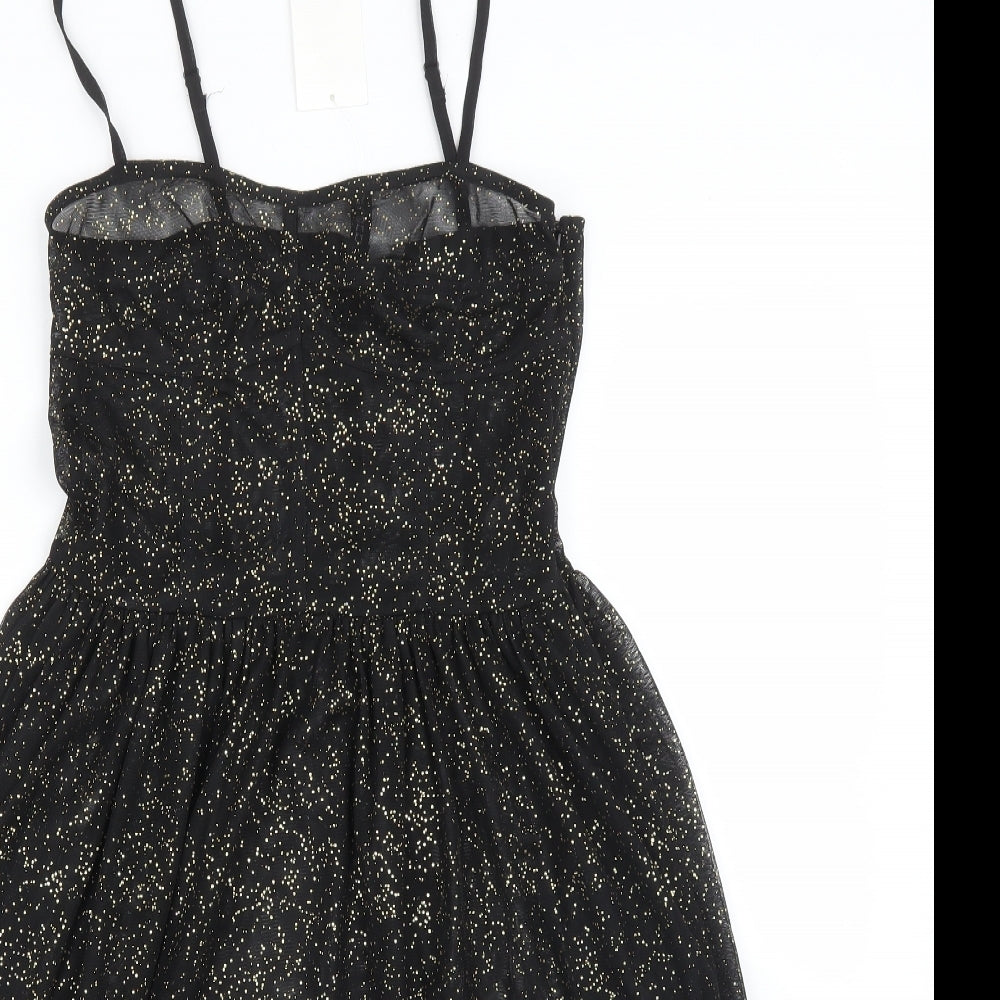 H&M Womens Black   A-Line  Size 10